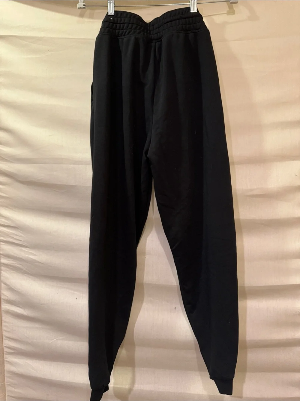Nike Black Joggers with Pink Swoosh and Pink Leg Logo